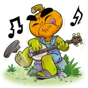 Monsieur Citrouille et son banjo
