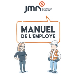 Couverture - Manuel des exployés de JMN Electrique – Entrepreneur électricien
