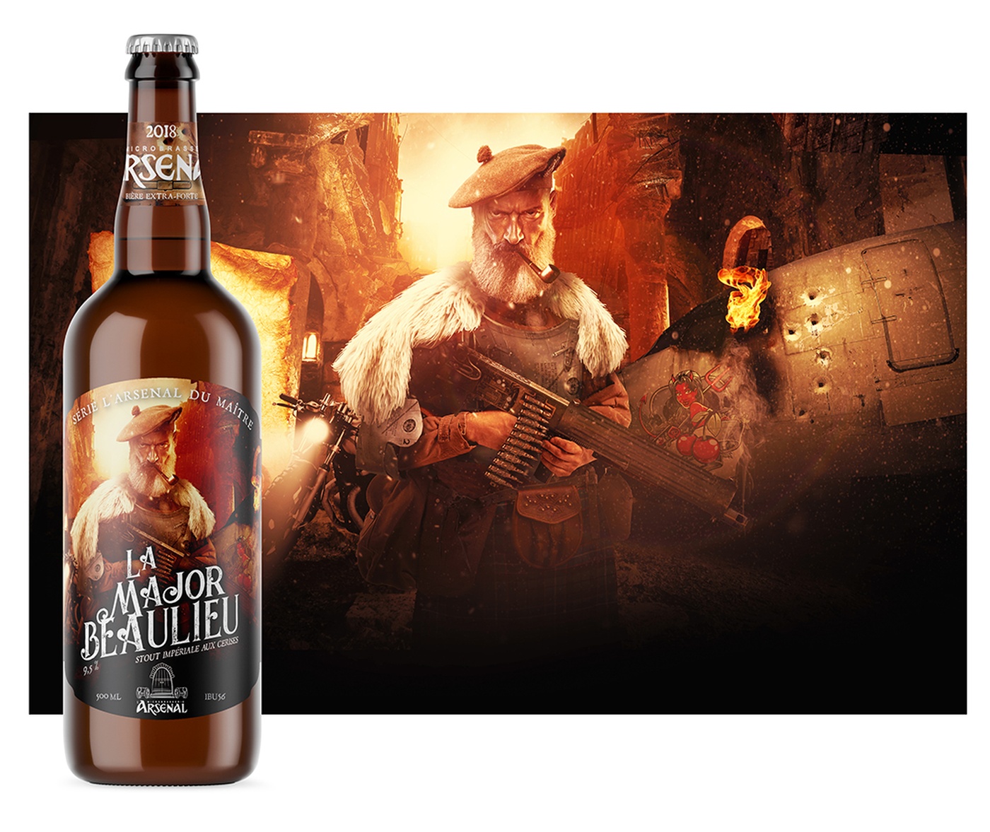 Eric Robillard - La Major Beaulieu – Étiquette de bière  