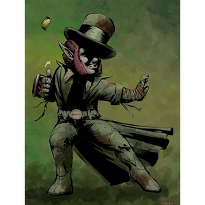 Illustration d'un personnage de l'univers de donjons & dragons