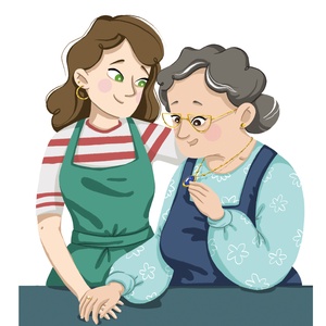 Nonna et son pendentif