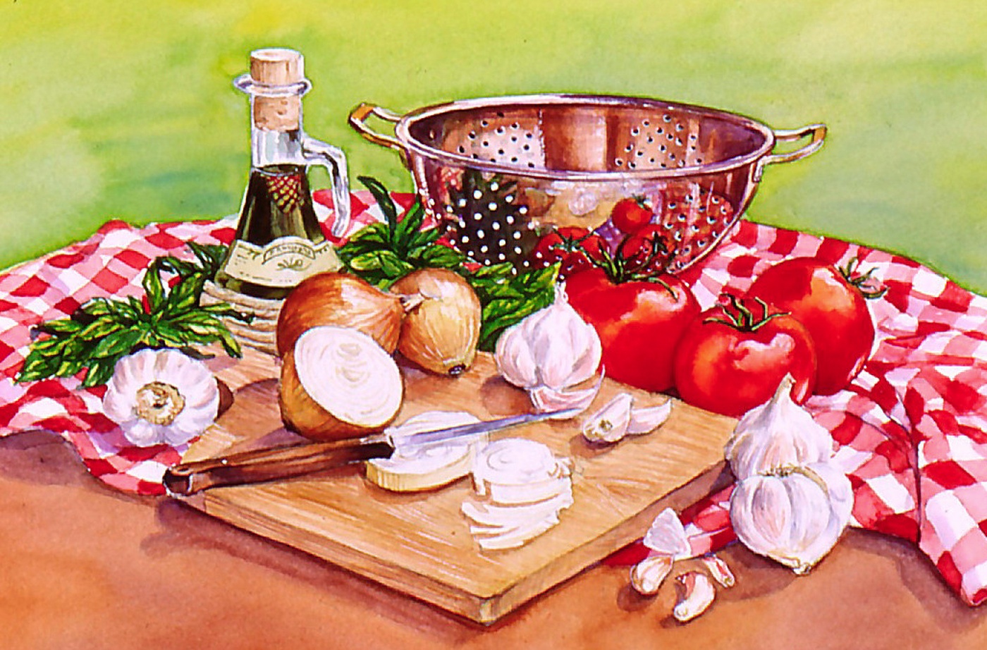 Jocelyne Bouchard - Sauce tomate aquarelle
