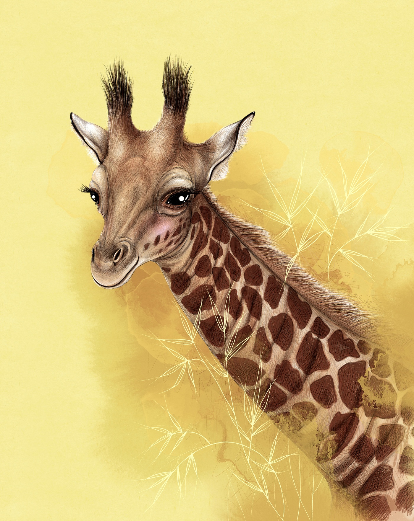 Marie-Hélène St-Michel - girafe - Afrique