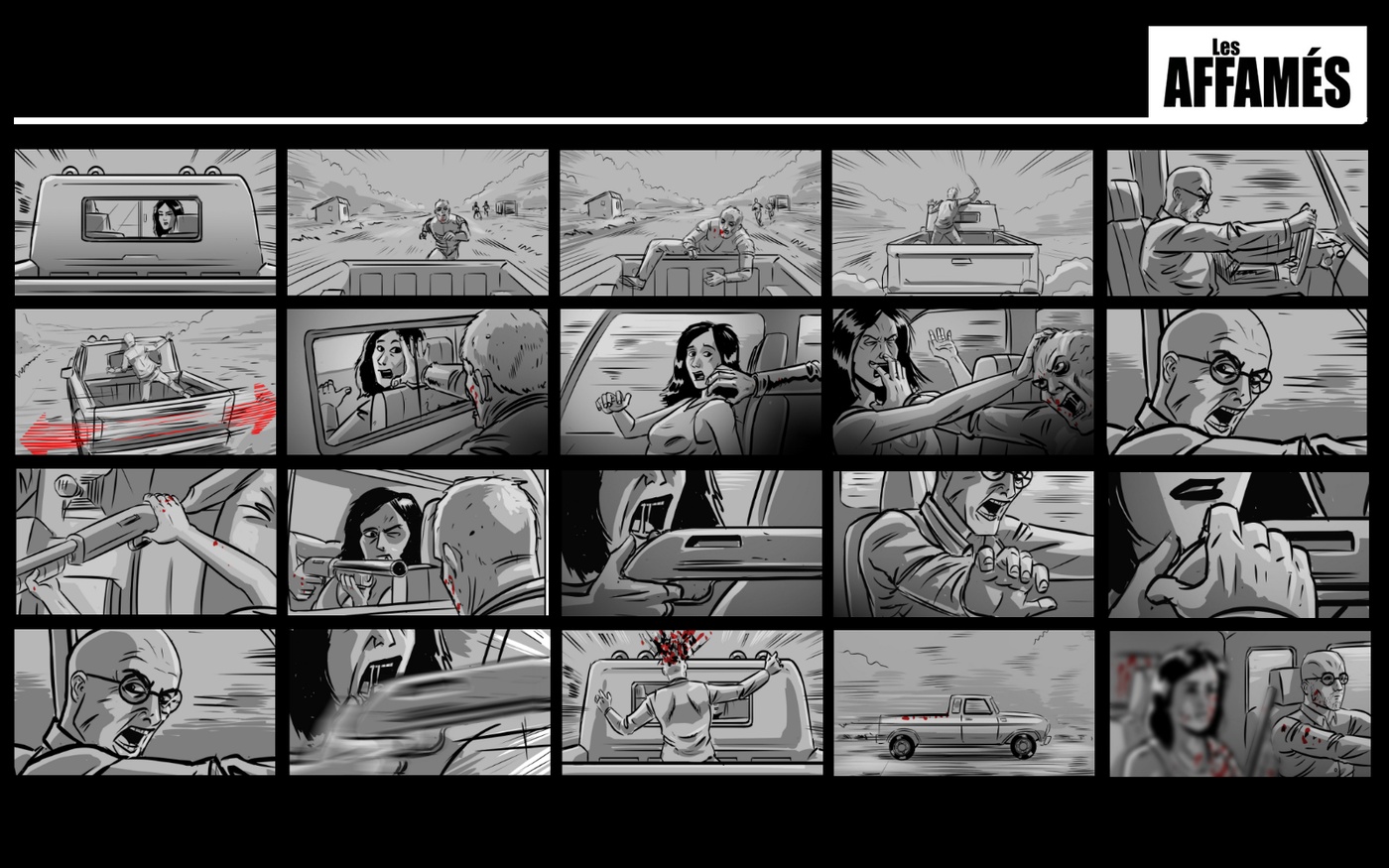 Jean-Philippe Marcotte - Storyboard Les Affamés