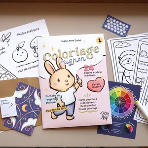 Ensemble d'illustrations à colorier Coloriage Mignon Volume 1