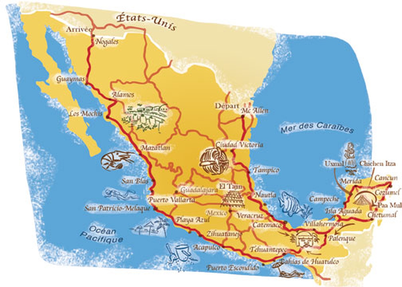 Béatrice Favereau - Carte: Mexique
