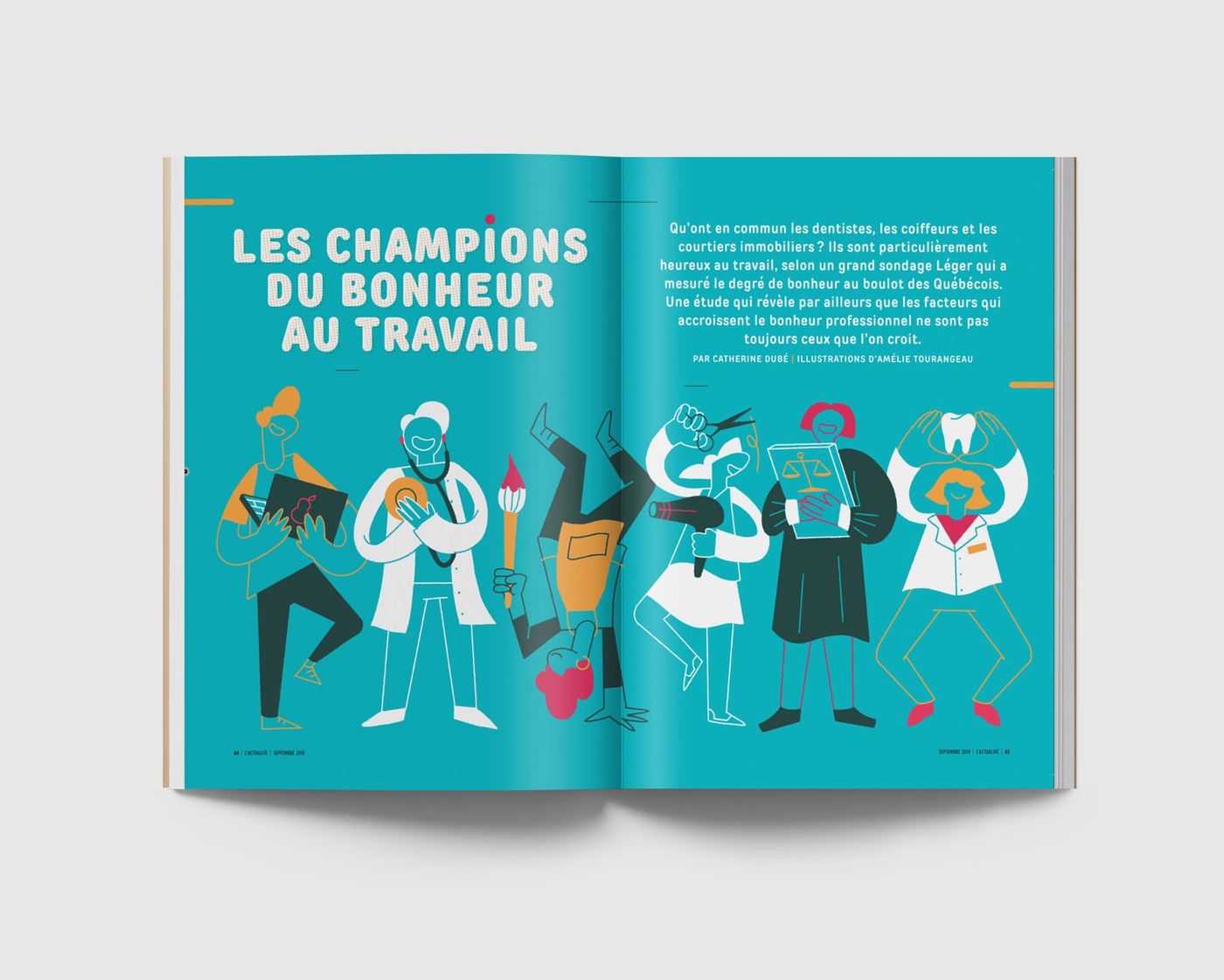 Amélie Tourangeau - Les champions du bonheur au travail - Magazine l'Actualité