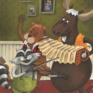 Rigodon - Illustration du livre Canette et le Castor 