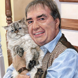 Michel et son chat